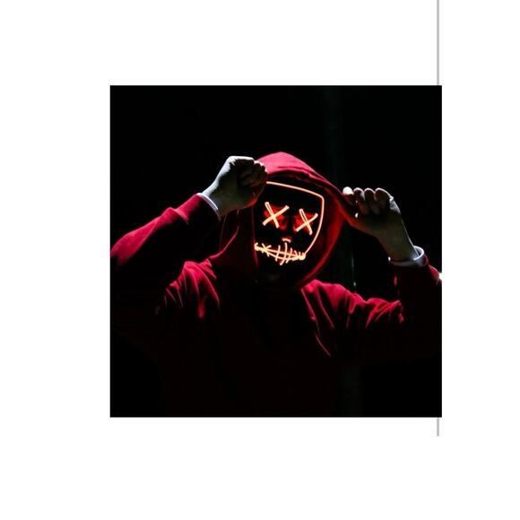 Halloween LED Light up Mask for Festival Cosplay Halloween Costume Parties - Picture 4 of 4